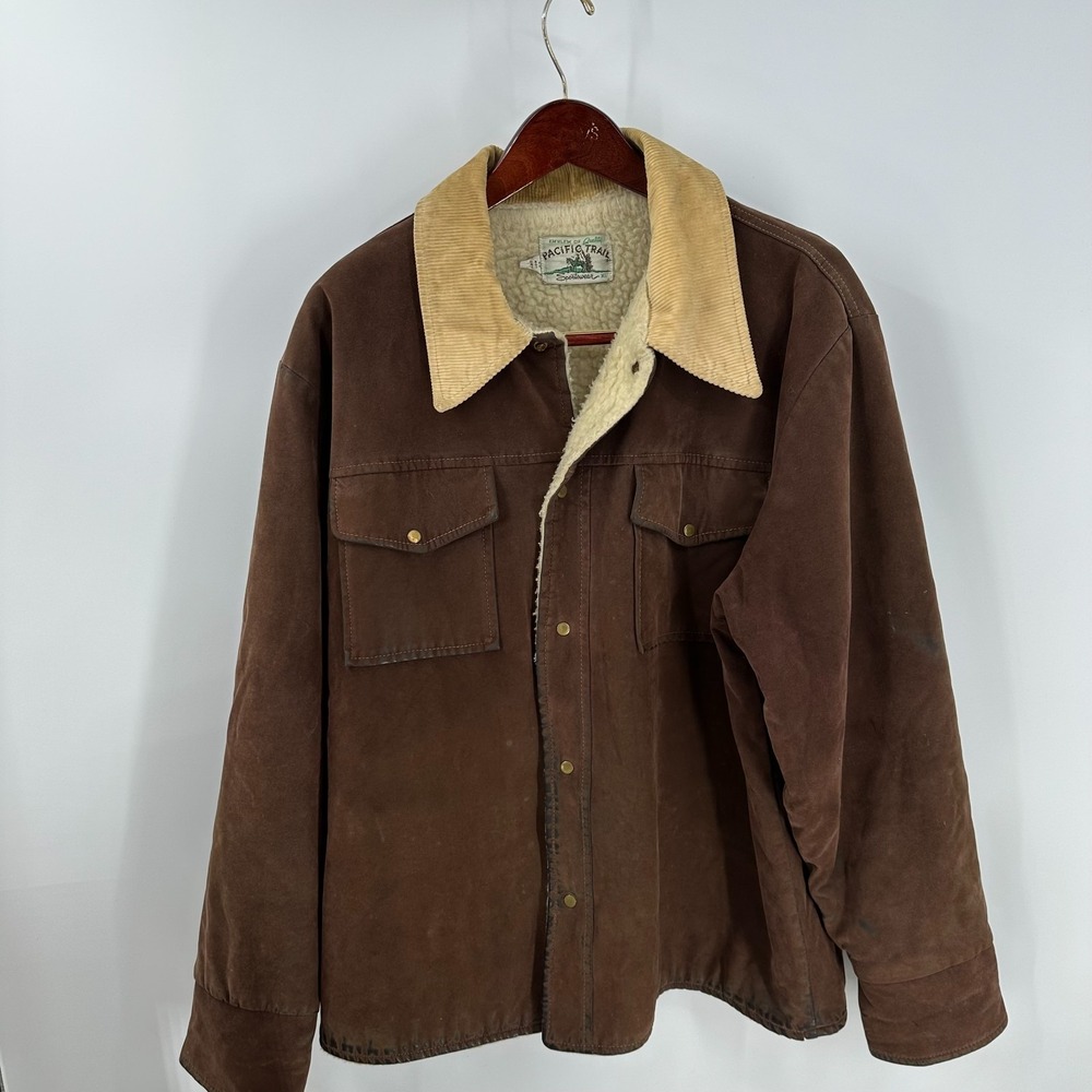 Pacific Trail Sportswear Outdoor Classic Sherpa-Lined Ranch Jacket Brown Size XL